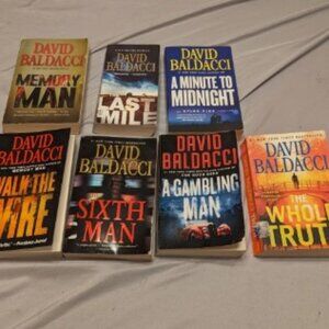 David Baldacci 7 Book Bundle, 7 Paperbacks. Good To Very Good Condition